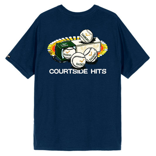 Camiseta courtside hits azul