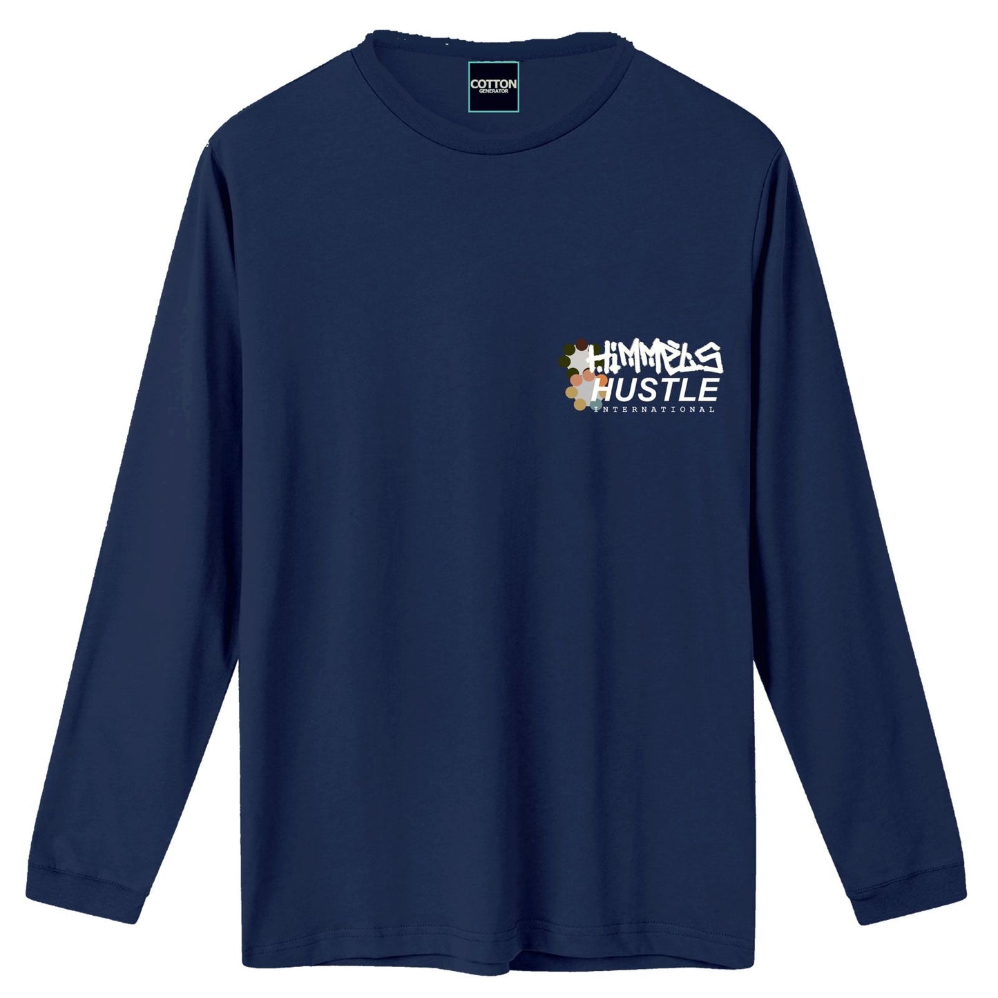 Camiseta Himmels hustle manga larga azul