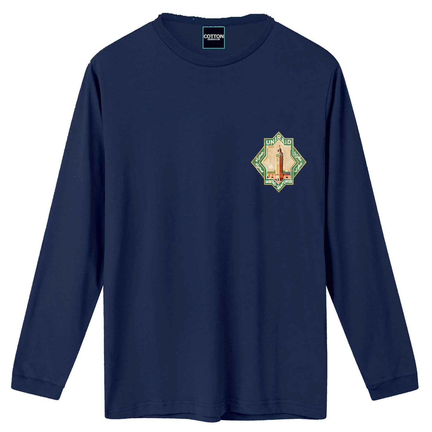 Camiseta Santunyer manga larga azul