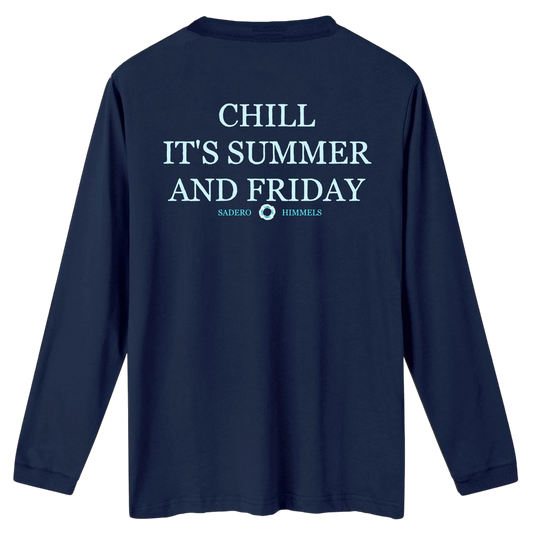 Camiseta summer manga larga azul