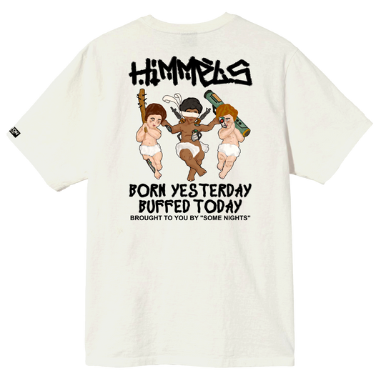 Camiseta Himmels born yesterday blanca
