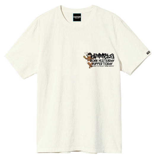 Camiseta Himmels born yesterday blanca