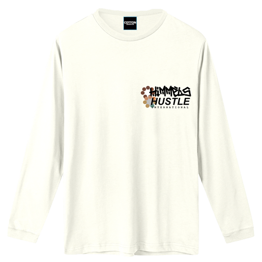Camiseta Himmels hustle manga larga blanca