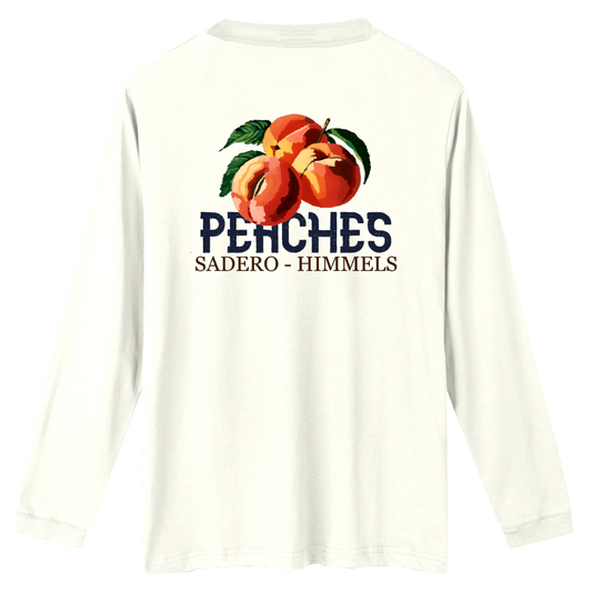 Camiseta peaches manga larga blanca