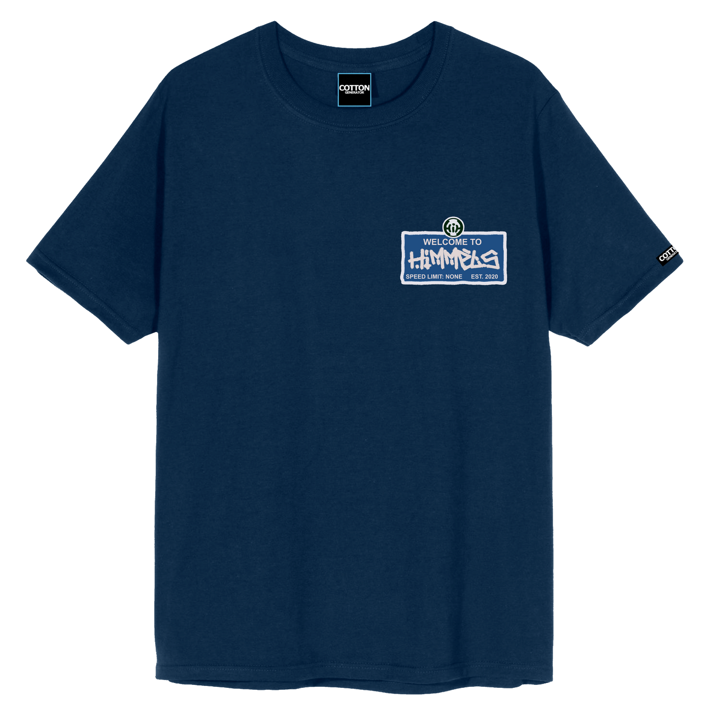 Camiseta Himmels wreckless behavour azul