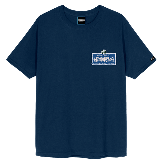 Camiseta Himmels wreckless behavour azul