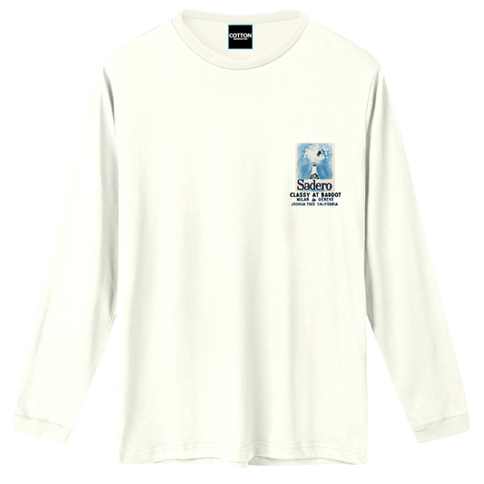 Camiseta bardot manga larga blanca