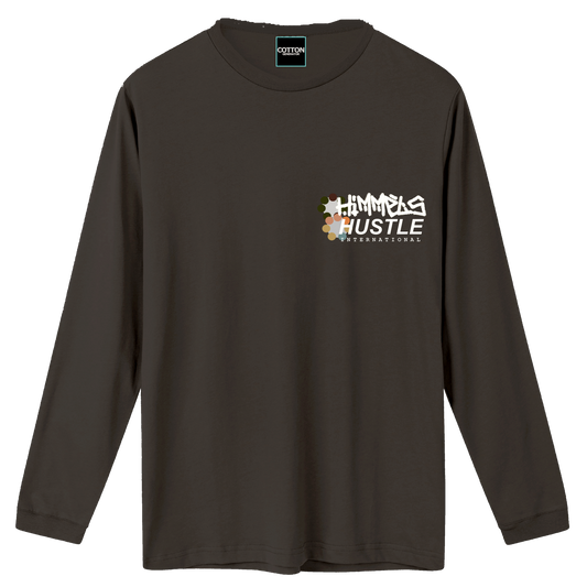 Camiseta Himmels hustle manga larga gris