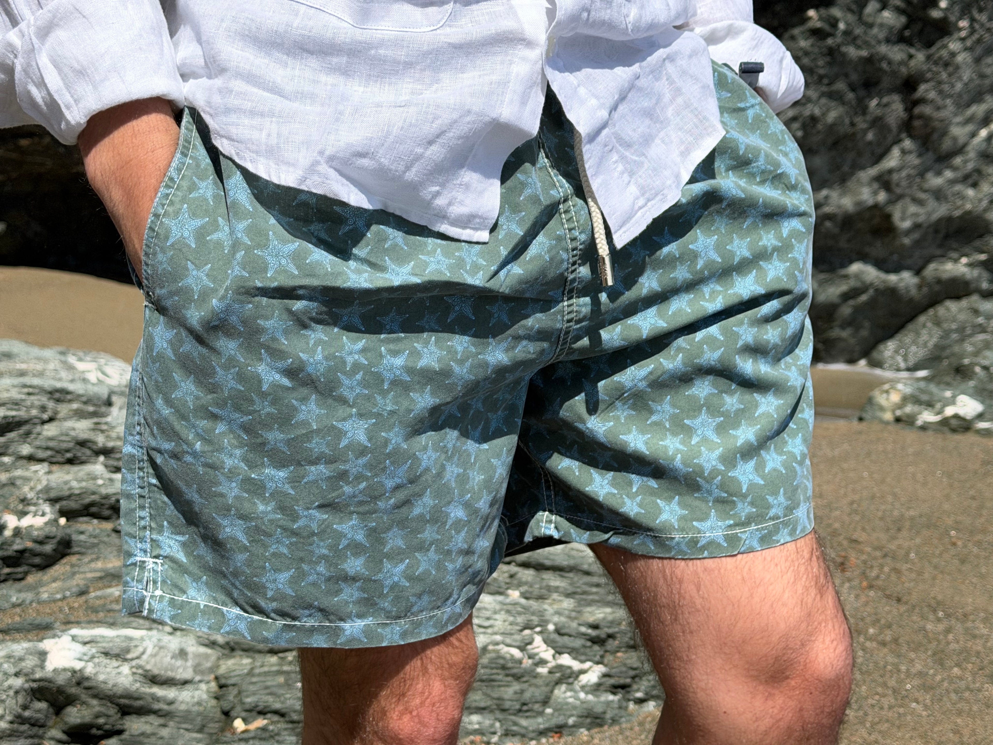 Traje de baño estrellas verde BC