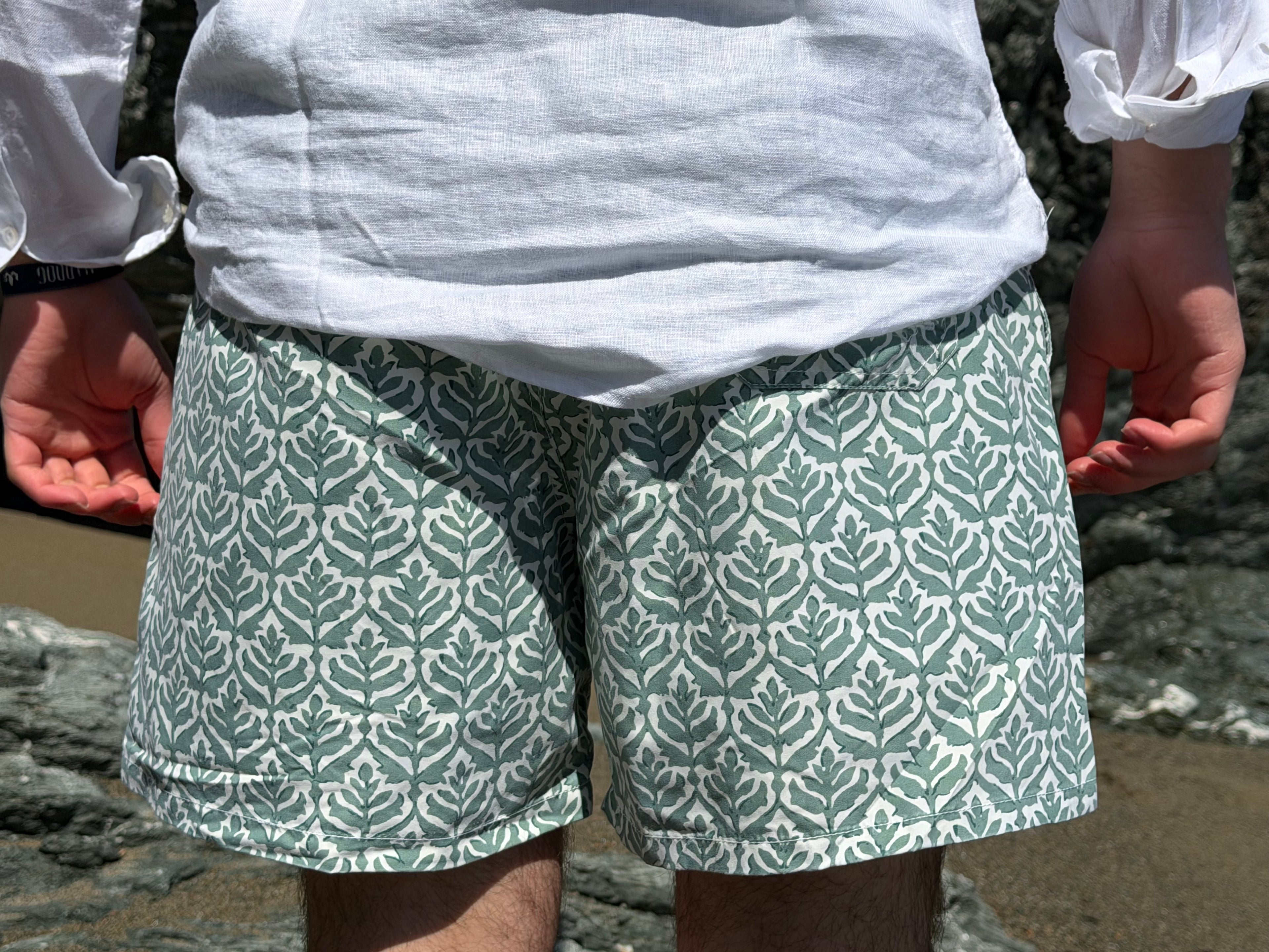 Traje de baño hojas verde BC