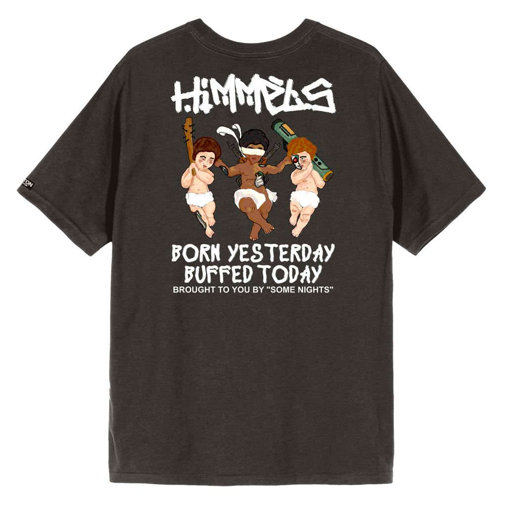 Camiseta Himmels born yesterday gris