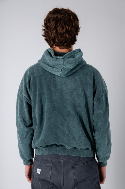 Sudadera verde piedra