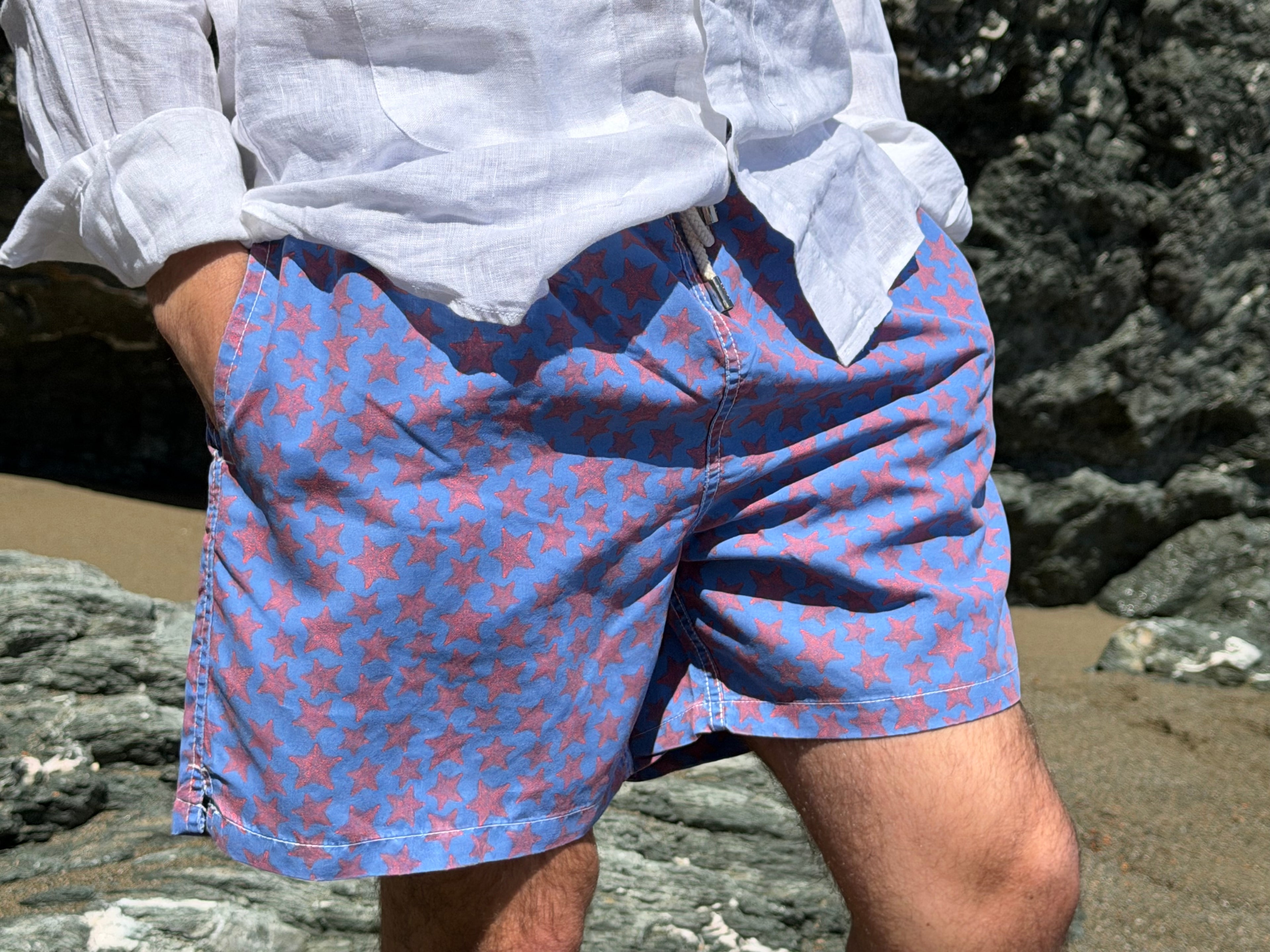 Traje de baño estrellas azul BC