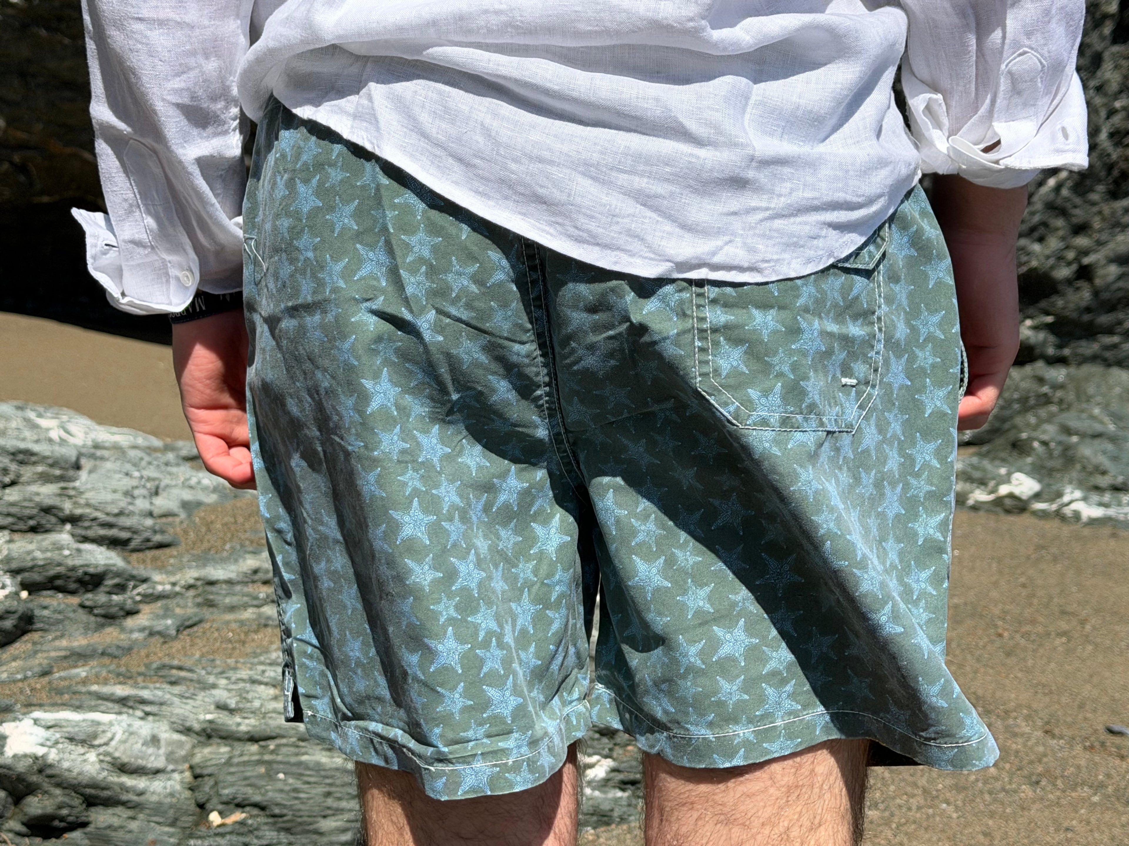 Traje de baño estrellas verde BC