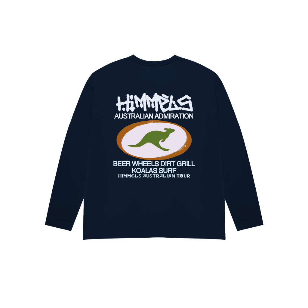 CAMISETA AUSTRALIAN MANGA LARGA AZUL MARINO
