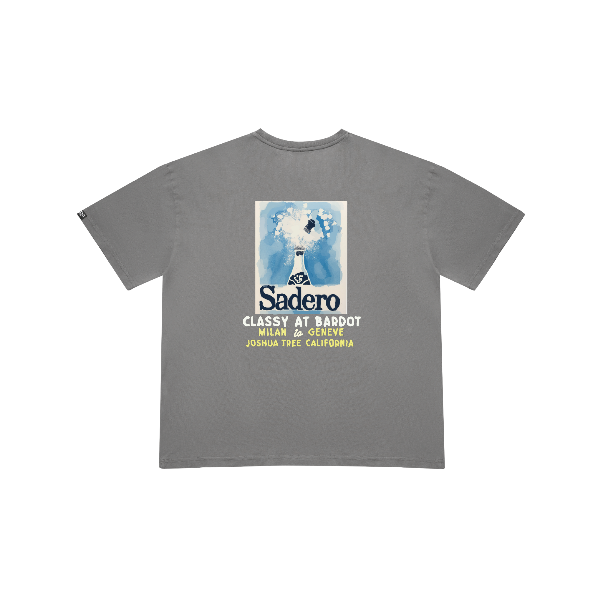 Camiseta bardot gris