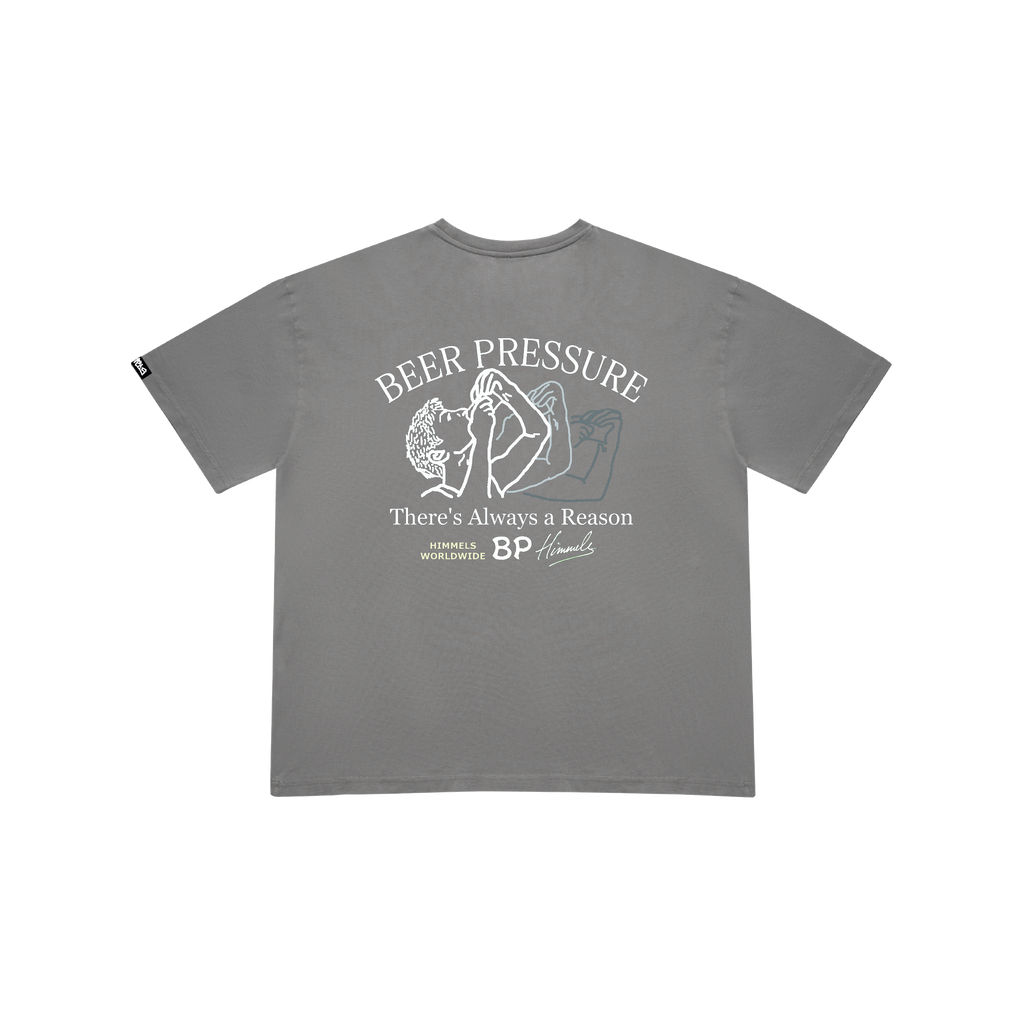 CAMISETA BEER PRESSURE CHARCOAL