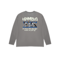 CAMISETA BLACKOUT PLANE MANGA LARGA CHARCOAL