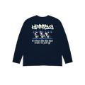 CAMISETA BLACKOUT PLANE MANGA LARGA AZUL MARINO