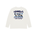 CAMISETA BLACKOUT PLANE MANGA LARGA BLANCA
