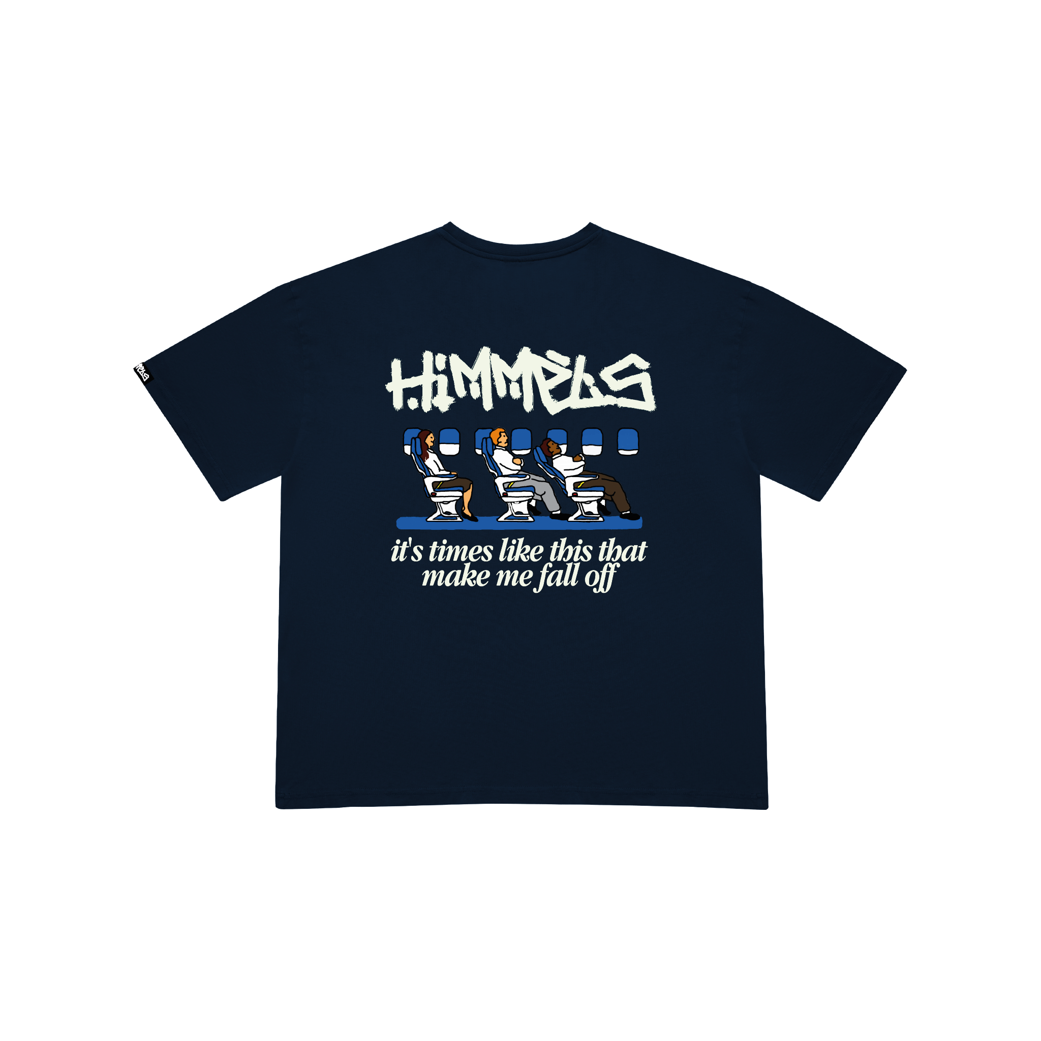CAMISETA BLACKOUT PLANE AZUL MARINO