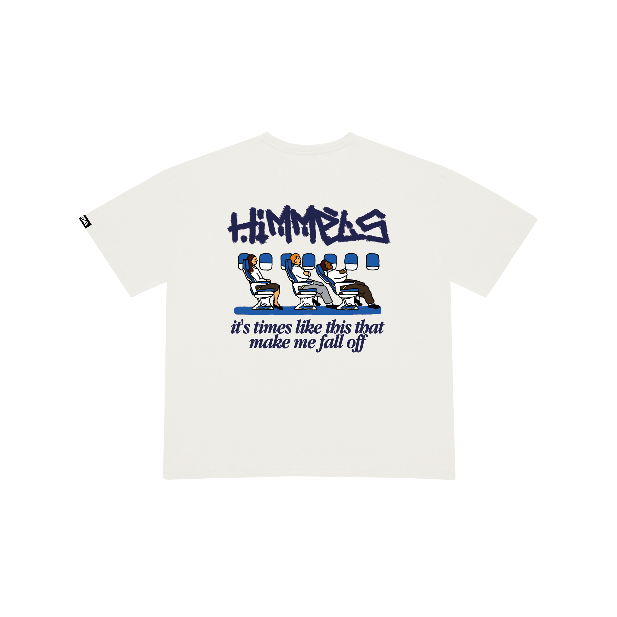 CAMISETA BLACKOUT PLANE BLANCA