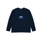 CAMISETA BLACKOUT PLANE MANGA LARGA AZUL MARINO