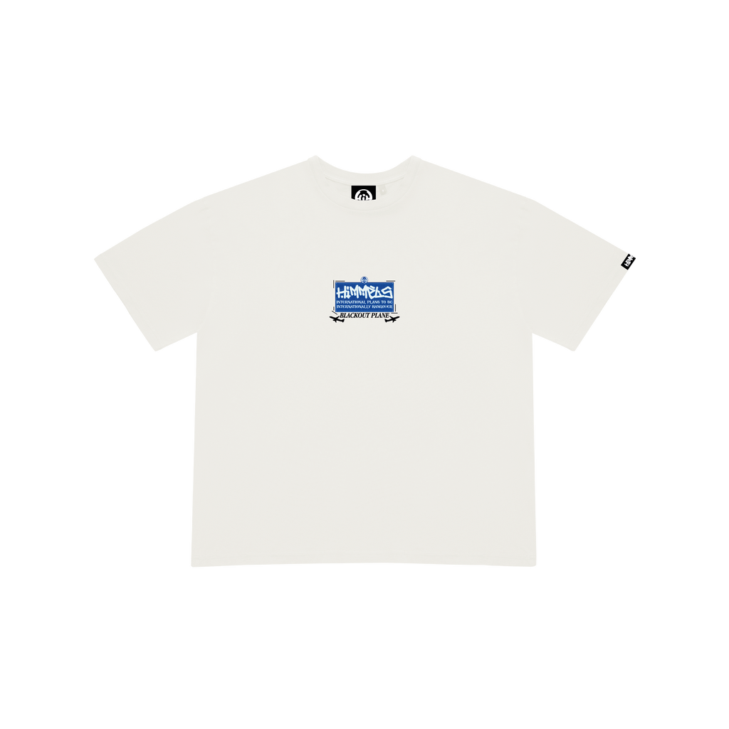 CAMISETA BLACKOUT PLANE BLANCA