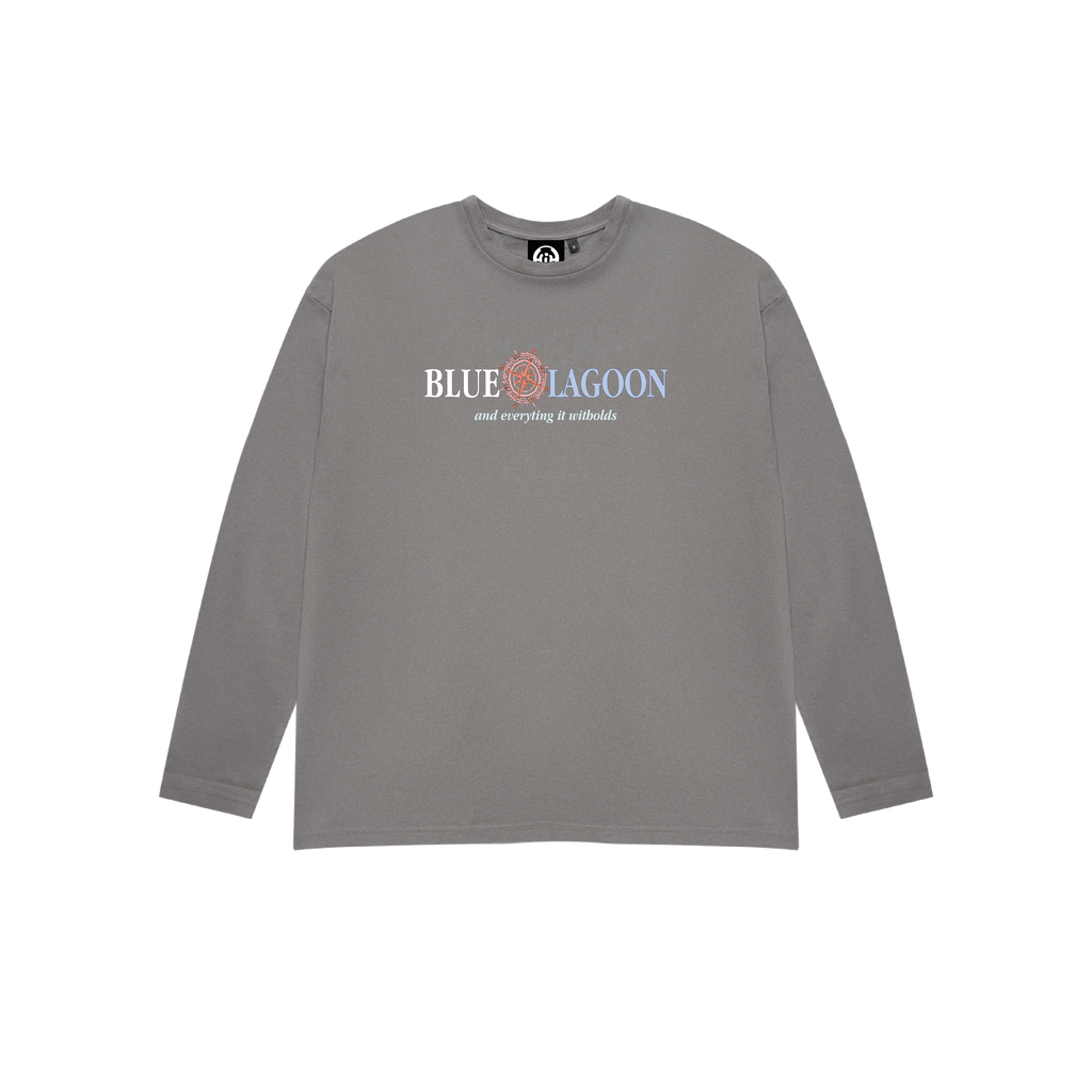 CAMISETA BLUE LAGOON MANGA LARGA CHARCOAL