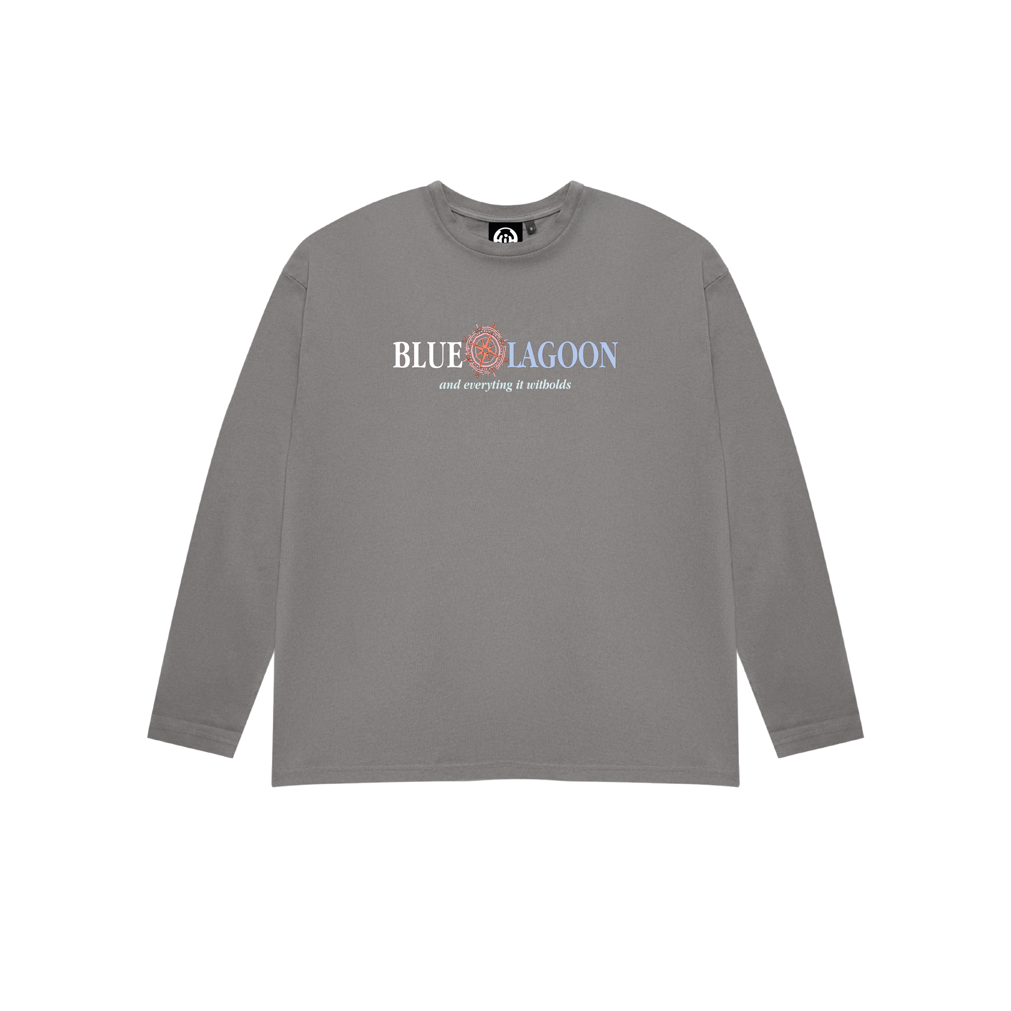 CAMISETA BLUE LAGOON MANGA LARGA CHARCOAL