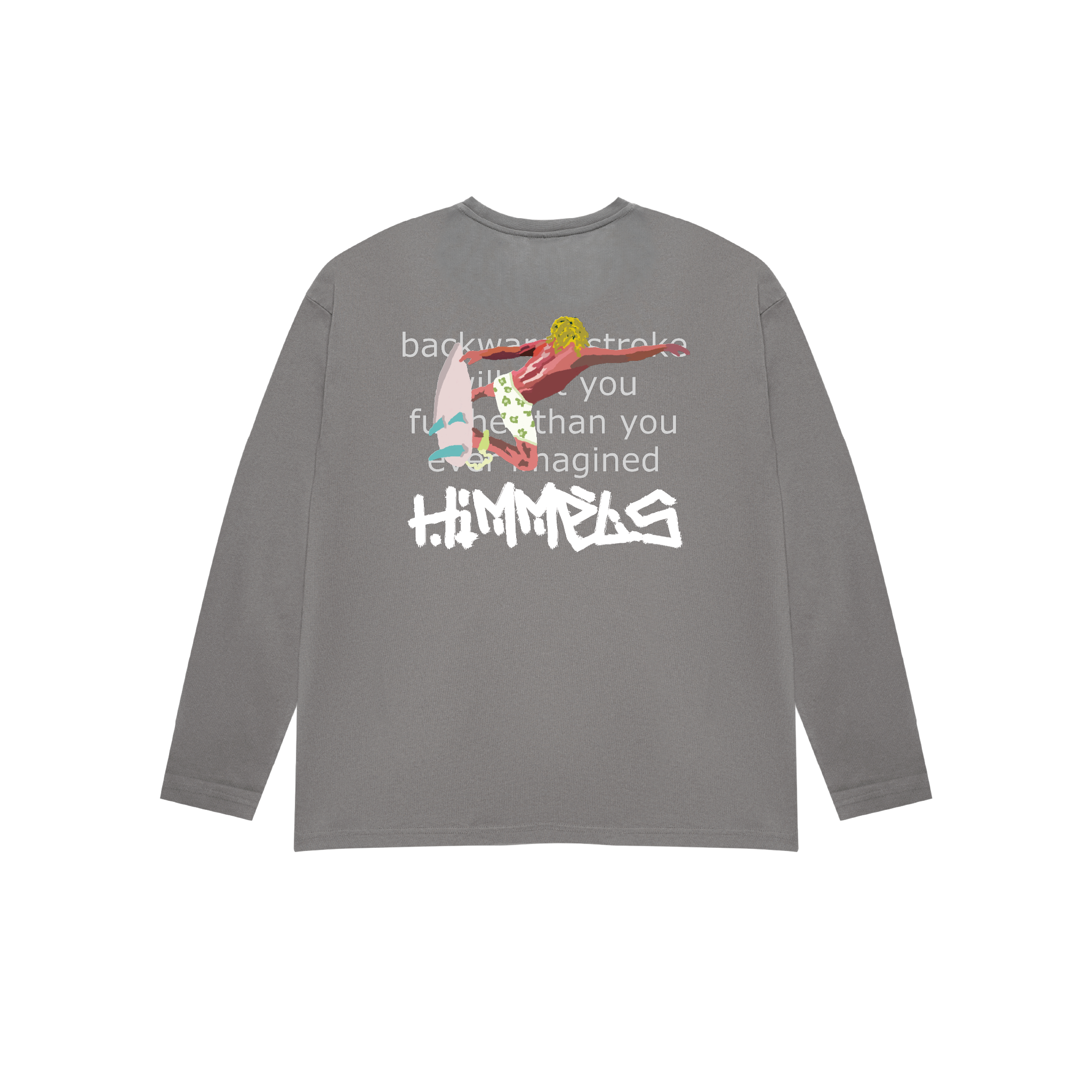 CAMISETA BLUE LAGOON MANGA LARGA CHARCOAL