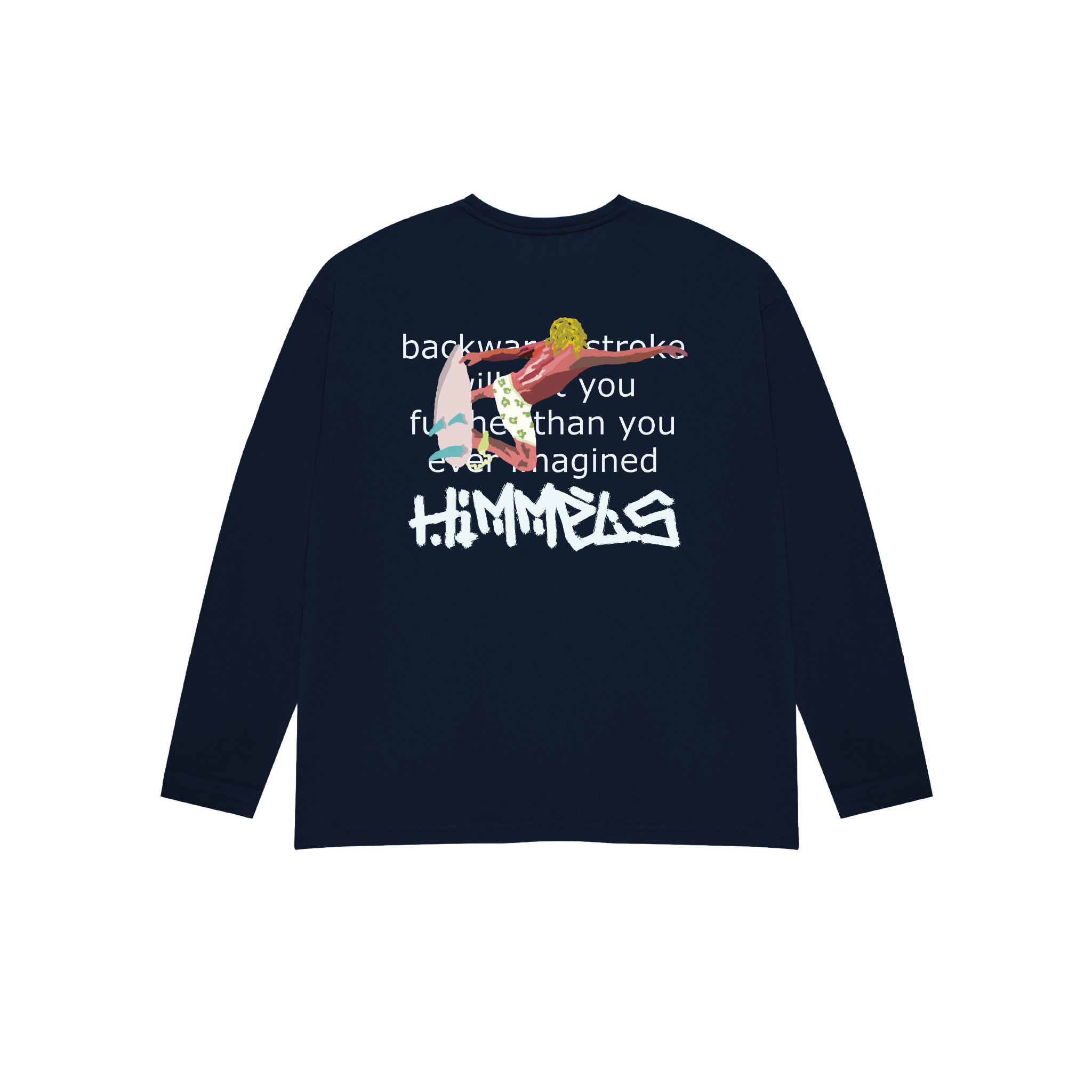 CAMISETA BLUE LAGOON MANGA LARGA AZUL MARINO