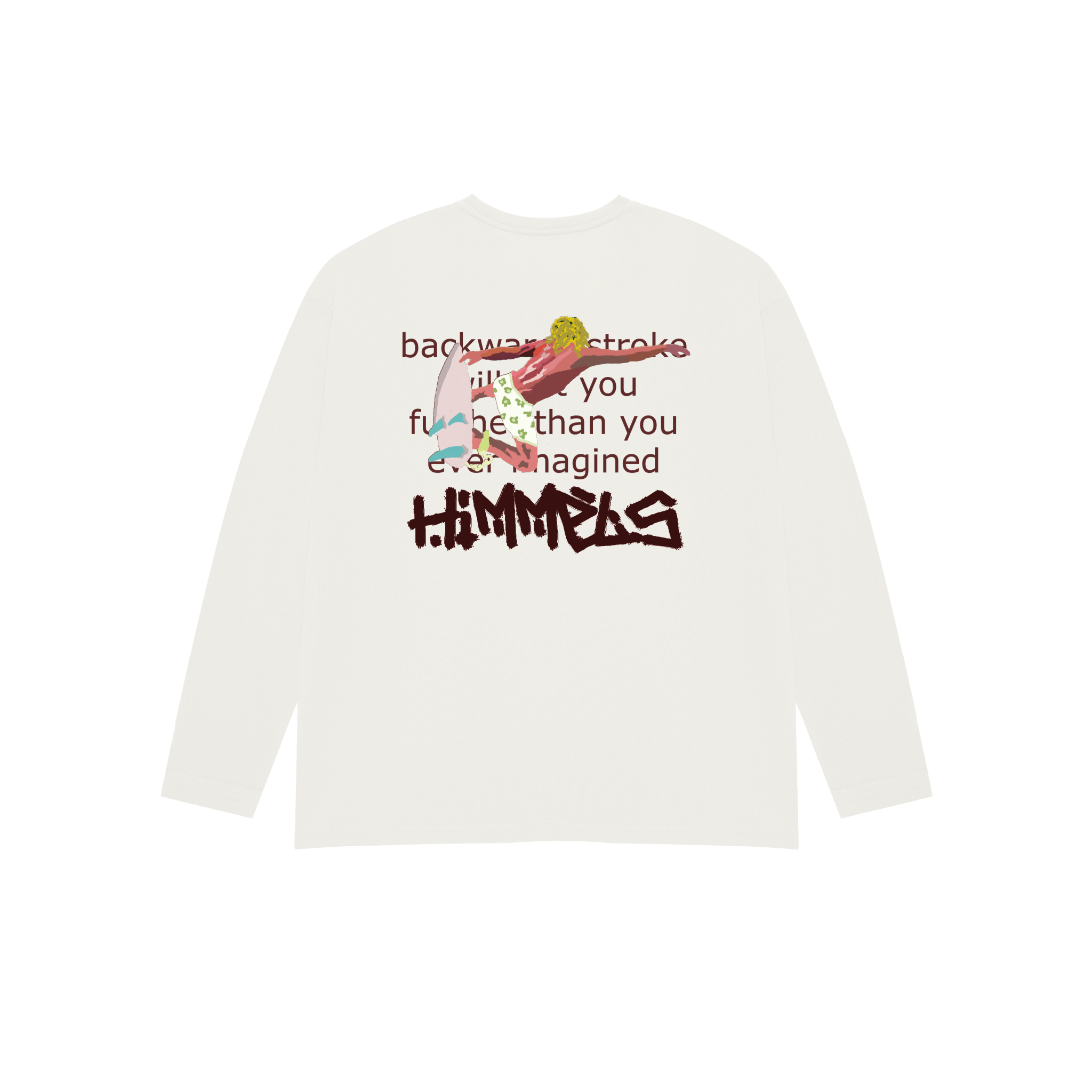 CAMISETA BLUE LAGOON MANGA LARGA WHITE