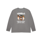 CAMISETA BORN YESTERDAY MANGA LARGA CHARCOAL