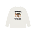 CAMISETA BORN YESTERDAY MANGA LARGA BLANCA