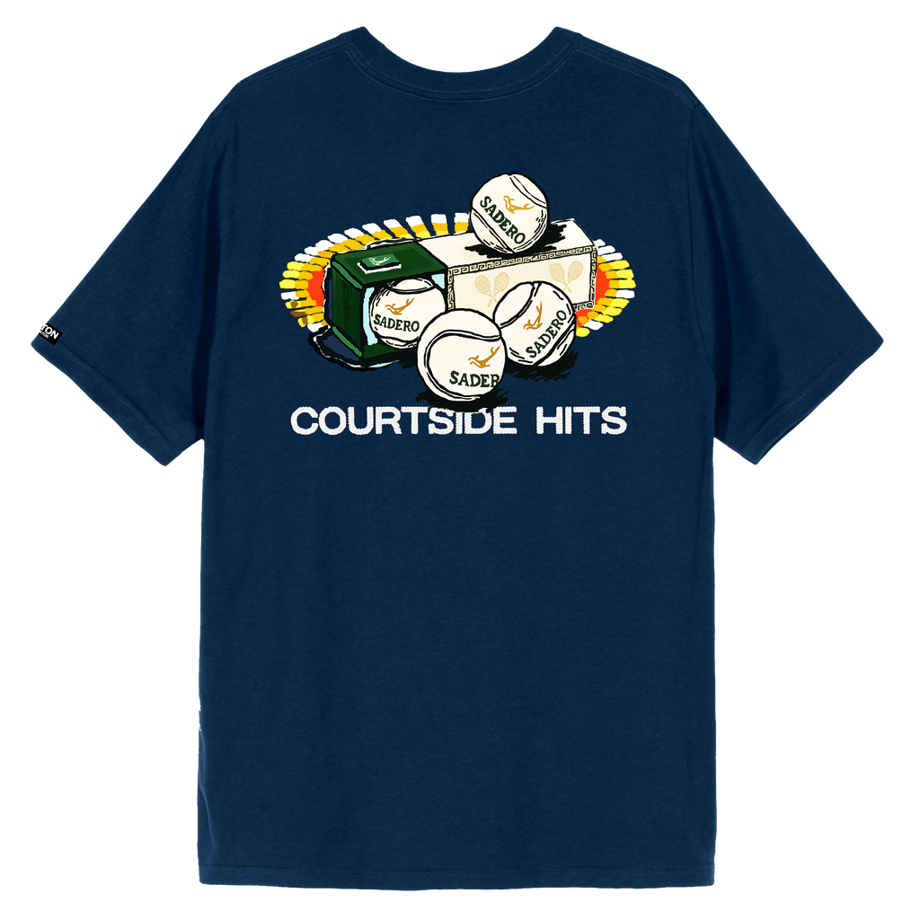 Camiseta courtside hits azul