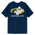 Camiseta courtside hits azul
