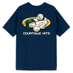 Camiseta courtside hits azul