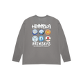 CAMISETA BREWSKYS LARGA CHARCOAL