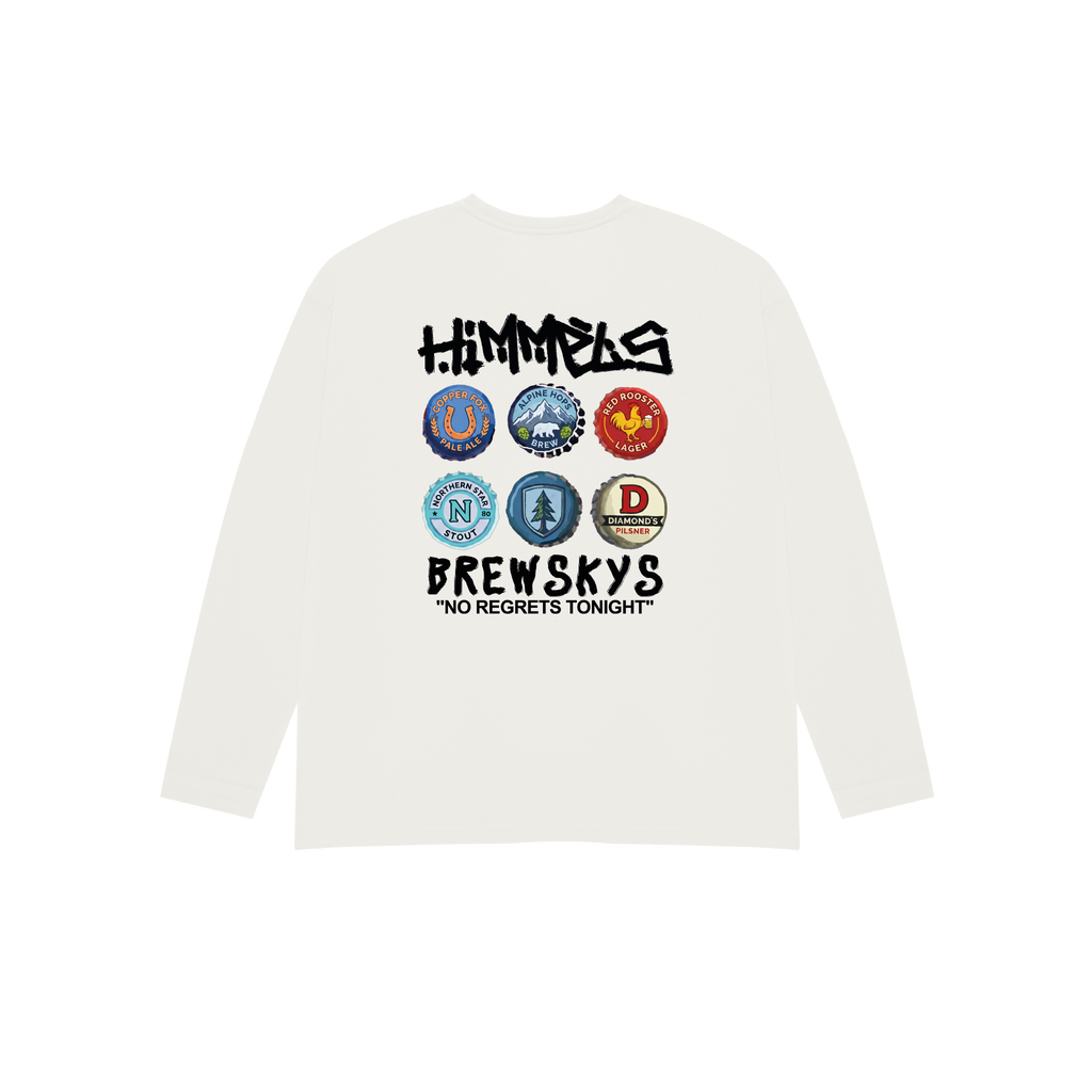 CAMISETA BREWSKYS LARGA BLANCA