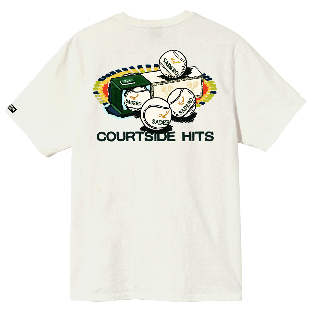 Camiseta courtside hits blanca