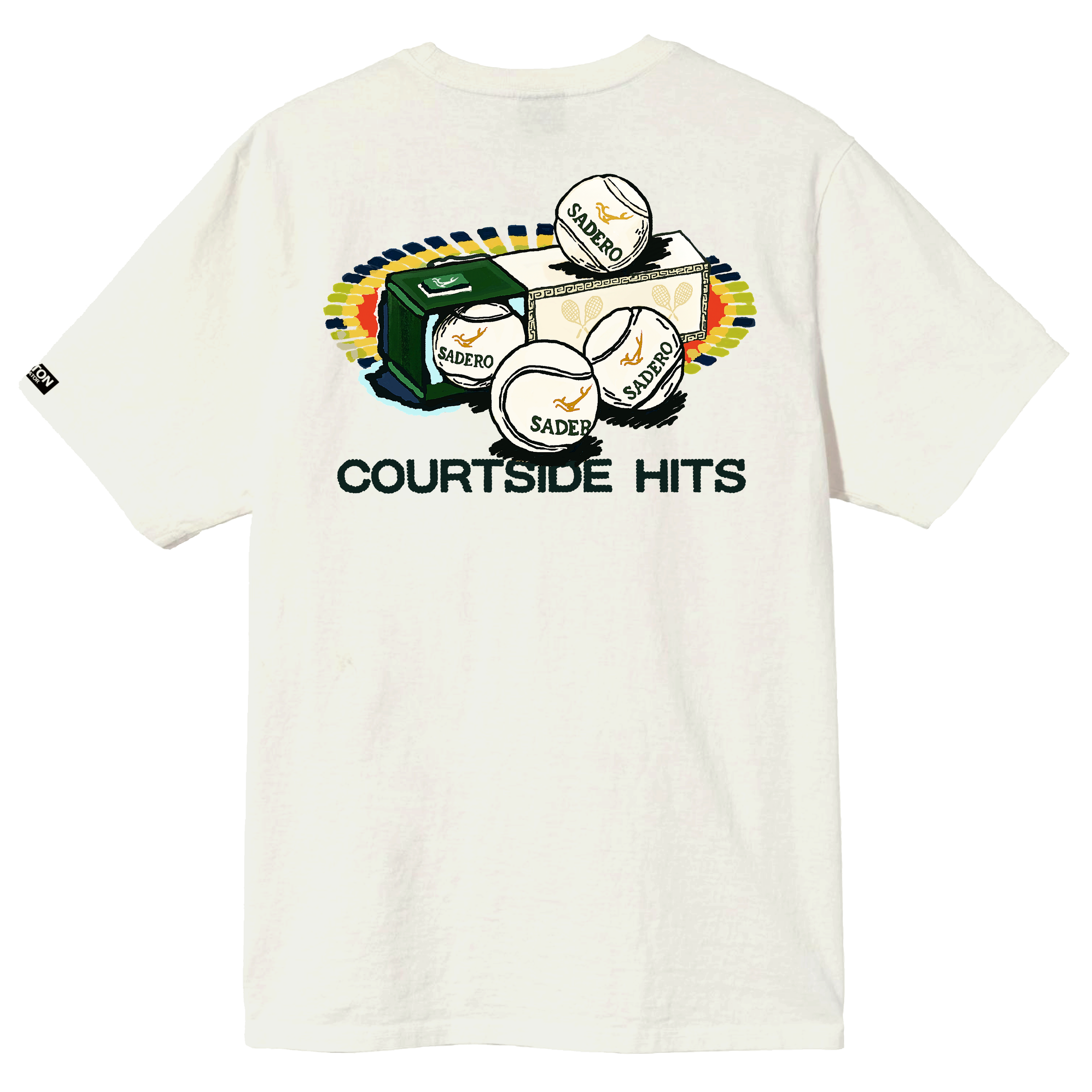 Camiseta courtside hits blanca