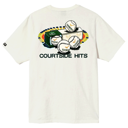 Camiseta courtside hits blanca
