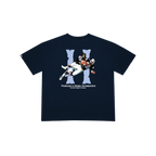 CAMISETA BROKEN BONES AZUL MARINO