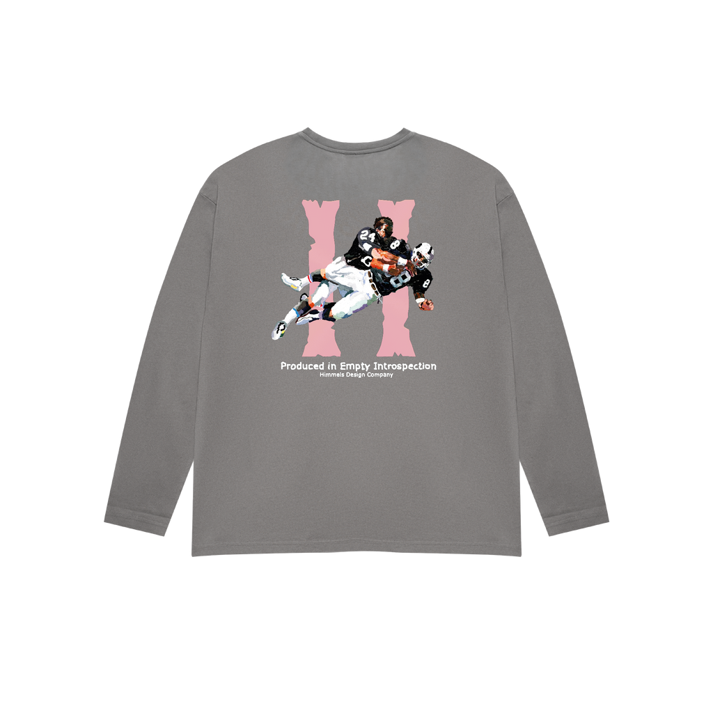 CAMISETA BROKEN BONES MANGA LARGA CHARCOAL