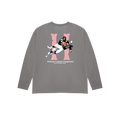 CAMISETA BROKEN BONES MANGA LARGA CHARCOAL