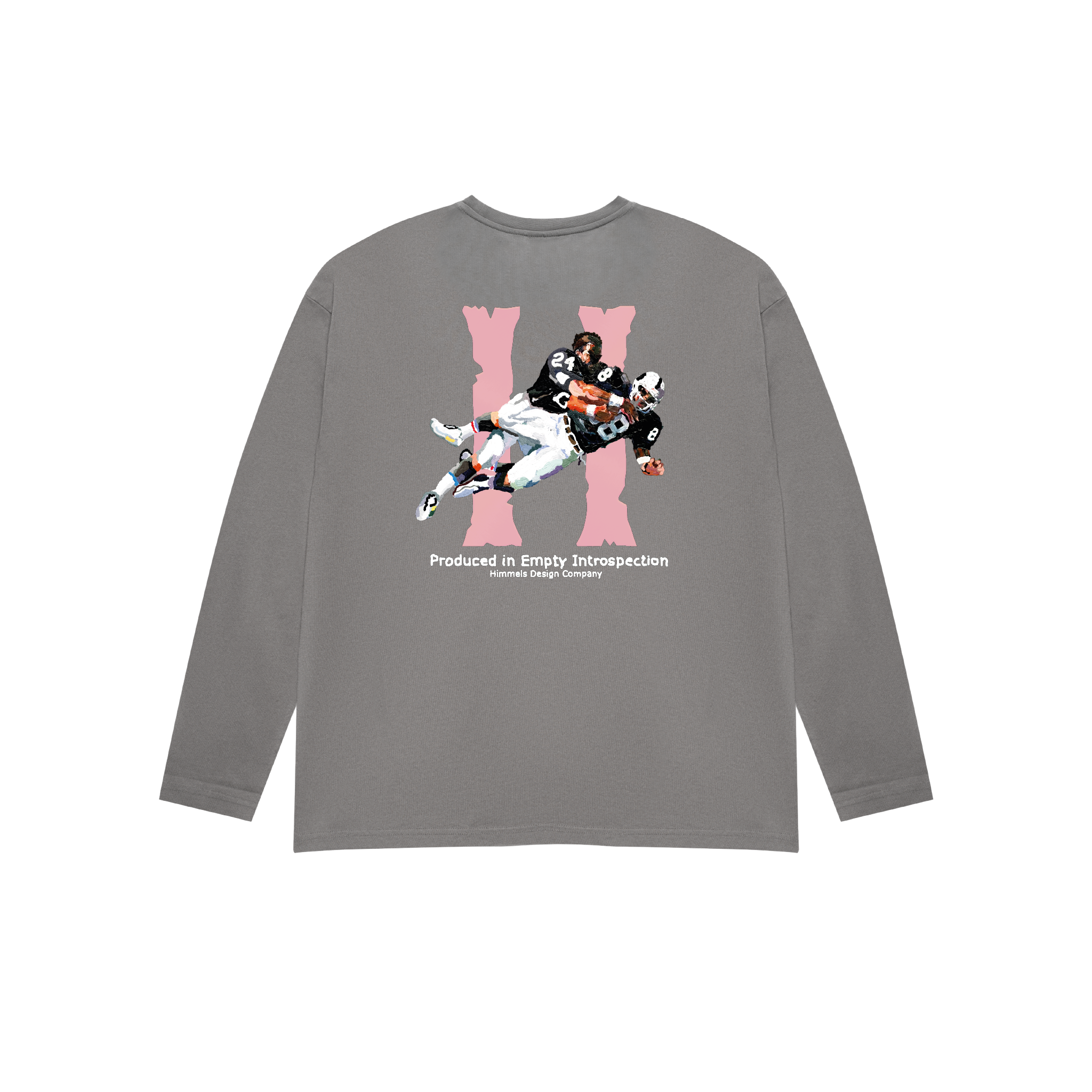 CAMISETA BROKEN BONES MANGA LARGA CHARCOAL