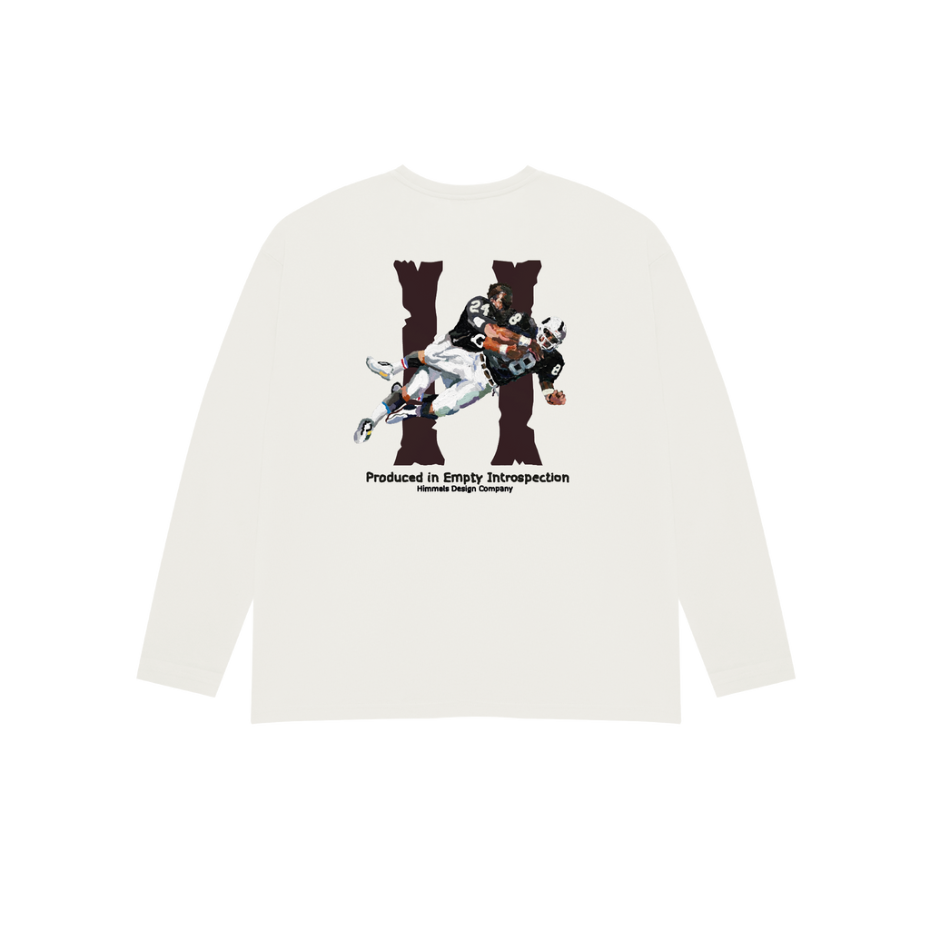 CAMISETA BROKEN BONES MANGA LARGA BLANCA