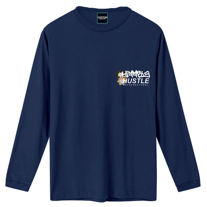 Camiseta Himmels hustle manga larga azul