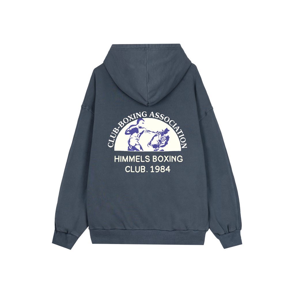 SUDADERA CON CREMALLERA BOXING AZUL